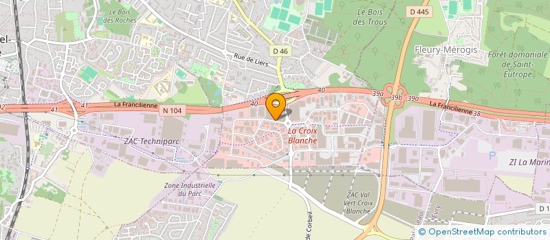 localisation de l'entreprise SOCIETE BIEMME FRANCE à SAINTE-GENEVIEVE-DES-BOIS