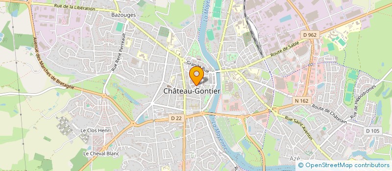 localisation de l'entreprise SOCIETE BIJOUTERIE GOUPIL CAPRAIS  CHATEAU-GONTIER-SUR-MAYENNE