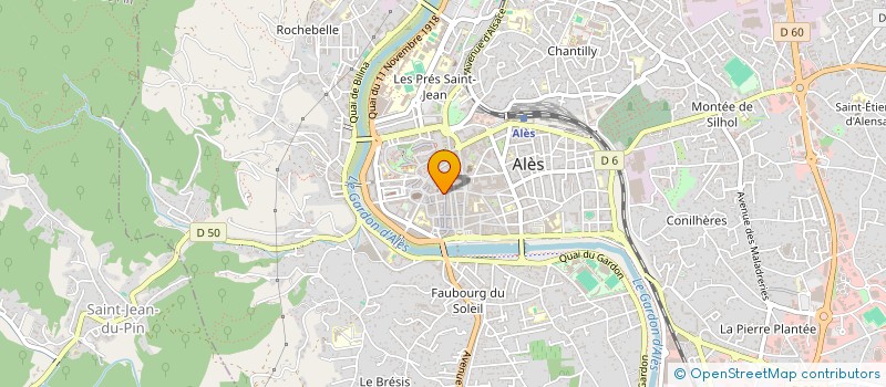 localisation de l'entreprise SOCIETE BIJOUTERIE PETIT  ALES