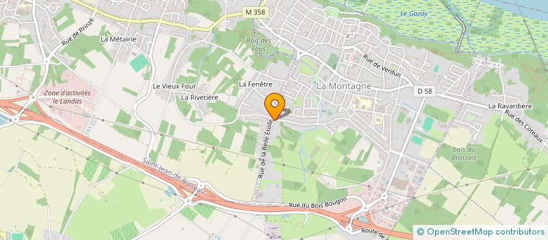 localisation de l'entreprise SOCIETE BIJOUX 44 à LA MONTAGNE