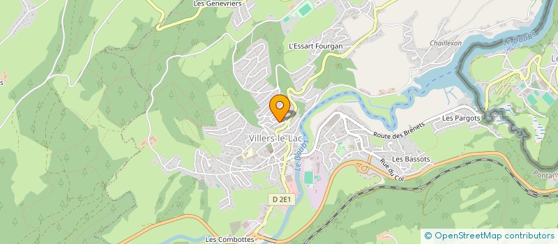localisation de l'entreprise SOCIETE BINETRUY FRERES à VILLERS-LE-LAC