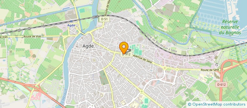localisation de l'entreprise SOCIETE BIOCOOP L'EPHEBIO à AGDE