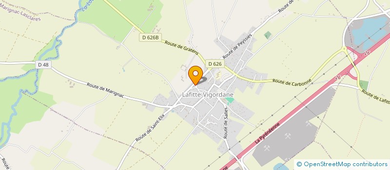 localisation de l'entreprise SOCIETE BISCARO SARL  LAFITTE-VIGORDANE