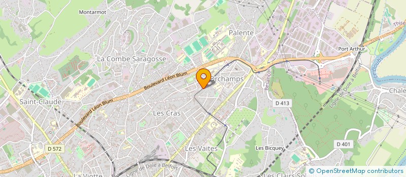 localisation de l'entreprise SOCIETE BISONTINE DE RESTAURATION à BESANCON