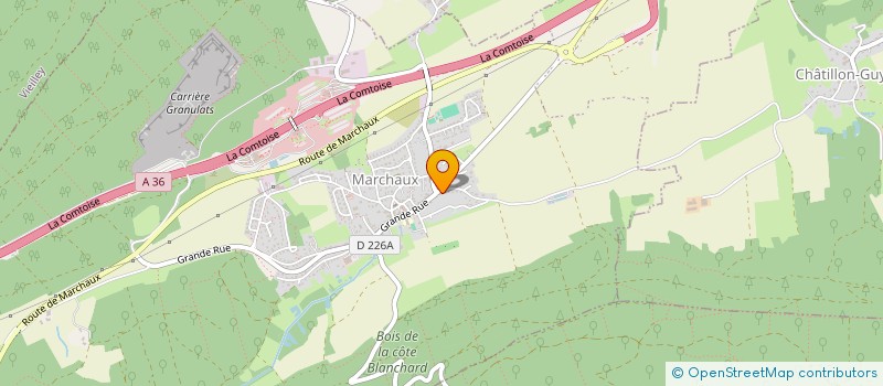 localisation de l'entreprise SOCIETE BIXEL GAUFFRE  ROULANS