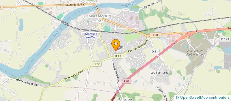 localisation de l'entreprise SOCIETE BJLB à MARSSAC-SUR-TARN