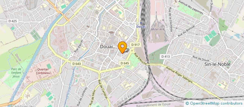 localisation de l'entreprise SOCIETE BLASSEL ET COMPAGNIE à DOUAI