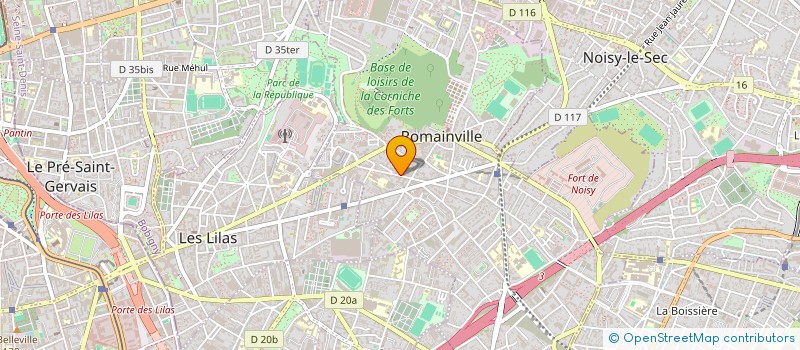 localisation de l'entreprise SOCIETE BMBV à ROMAINVILLE