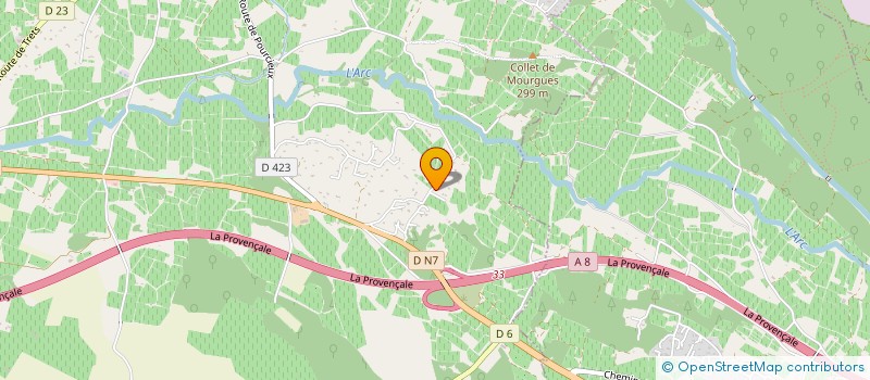 localisation de l'entreprise SOCIETE BOBOIS  POURRIERES