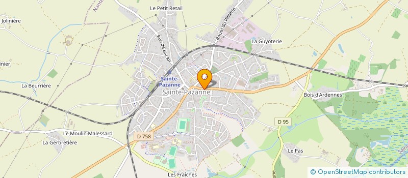 localisation de l'entreprise SOCIETE BOI'ZANNE à SAINTE PAZANNE