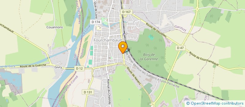 localisation de l'entreprise SOCIETE BOITEAU ET FILS à FOURCHAMBAULT