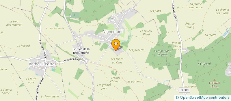 localisation de l'entreprise SOCIETE BOITEL ET FILS à VIGNEMONT