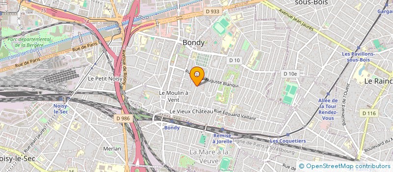 localisation de l'entreprise SOCIETE BONDY LAVAGE à BONDY