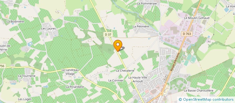 localisation de l'entreprise SOCIETE BONNEAU à LA CHAPELLE-HEULIN