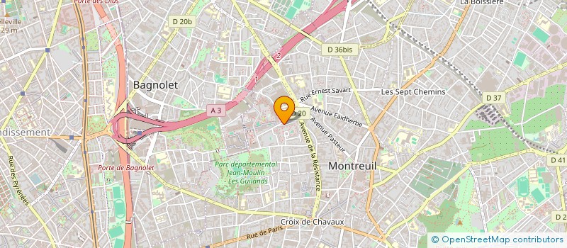 localisation de l'entreprise SOCIETE BONNEFOY à MONTREUIL