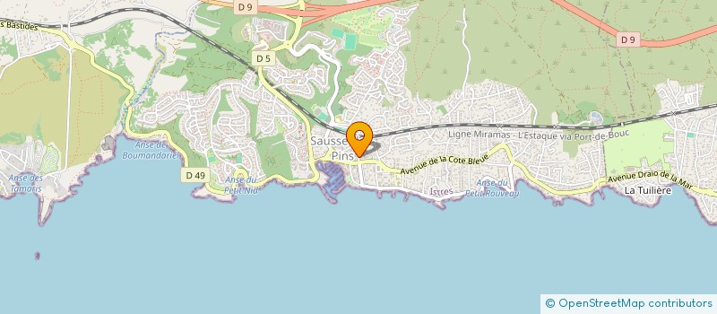 localisation de l'entreprise SOCIETE BONO MAURICE  SAUSSET-LES-PINS