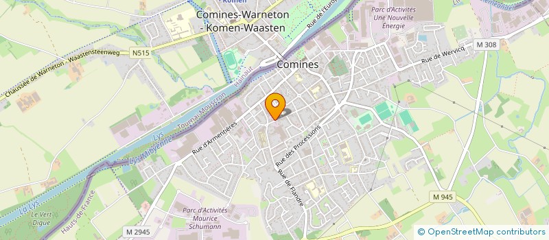 localisation de l'entreprise SOCIETE BONTOIT à COMINES