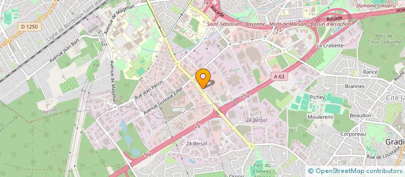 localisation de l'entreprise SOCIETE BORDELAISE DE GESTION à PESSAC
