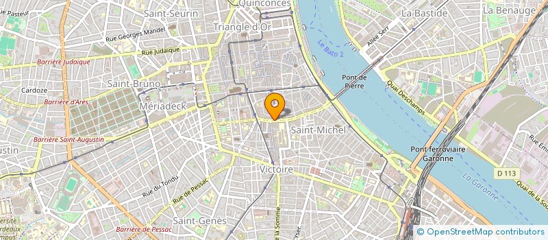 localisation de l'entreprise SOCIETE BORDELAISE DE RESTAURATION  BORDEAUX