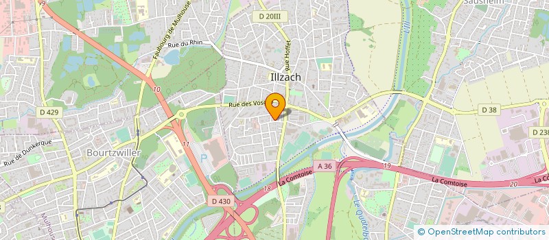 localisation de l'entreprise SOCIETE BORDMANN  ILLZACH