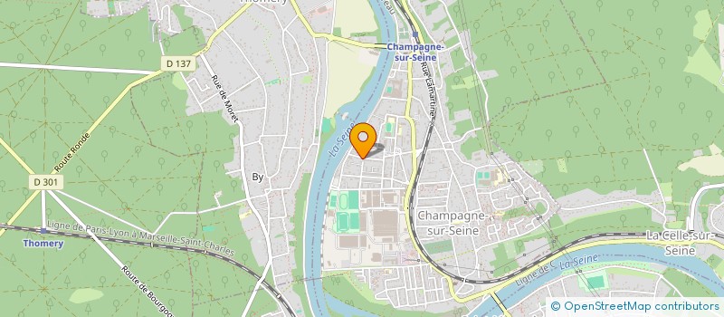 localisation de l'entreprise SOCIETE BORRAGINI  CHAMPAGNE-SUR-SEINE