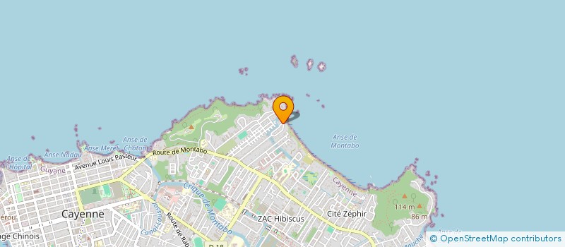 localisation de l'entreprise SOCIETE BOTANIQUE DE GUYANE  CAYENNE