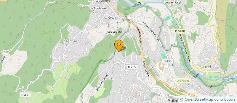 localisation de l'entreprise SOCIETE BOTANIQUE DE L'ARDECHE à AUBENAS