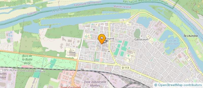 localisation de l'entreprise SOCIETE BOUCHERIE MARCHE VAL FOURRE  MANTES-LA-JOLIE