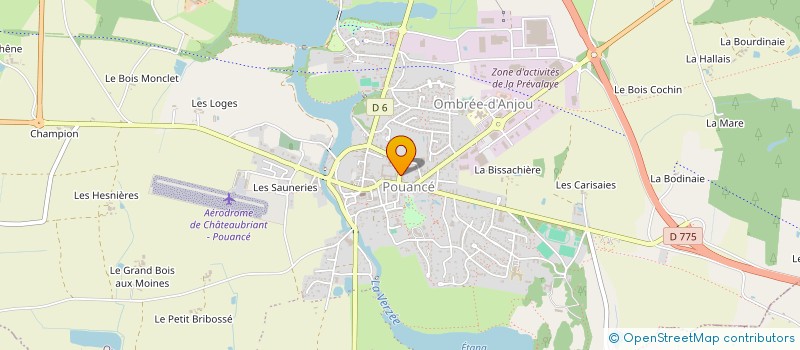 localisation de l'entreprise SOCIETE BOULE DE FORT POUANCEENNE à OMBREE D'ANJOU