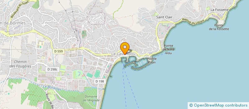 localisation de l'entreprise SOCIETE BOULISTE LES JEUNES DU LAVANDOU à LE LAVANDOU