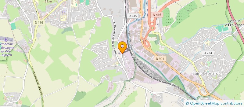 localisation de l'entreprise SOCIETE BOULONNAISE DE MATERIAUX ENROBES SBME à OUTREAU