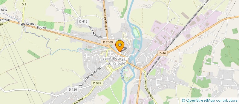localisation de l'entreprise SOCIETE BOURBONNAISE DU BATIMENT à SAINT-POURCAIN-SUR-SIOULE