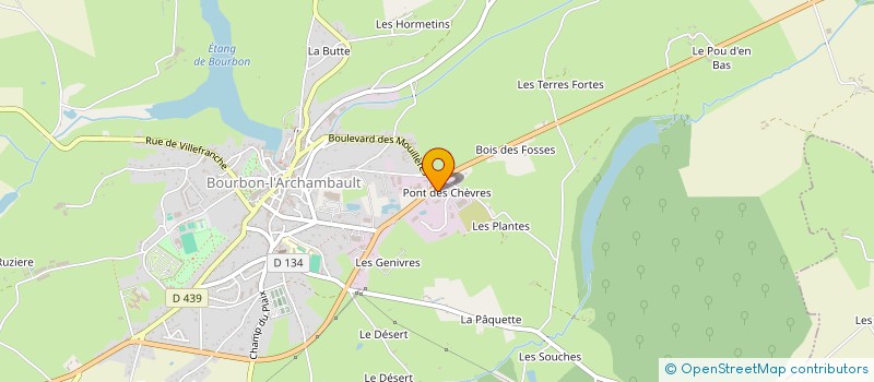 localisation de l'entreprise SOCIETE BOURBONNAISE VERIFICATION AUTOMOBILE à BOURBON L'ARCHAMBAULT