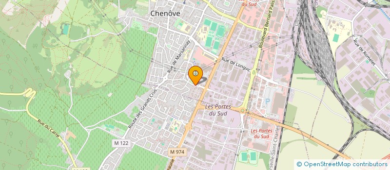 localisation de l'entreprise SOCIETE BOURGOGNE BURO à CHENOVE