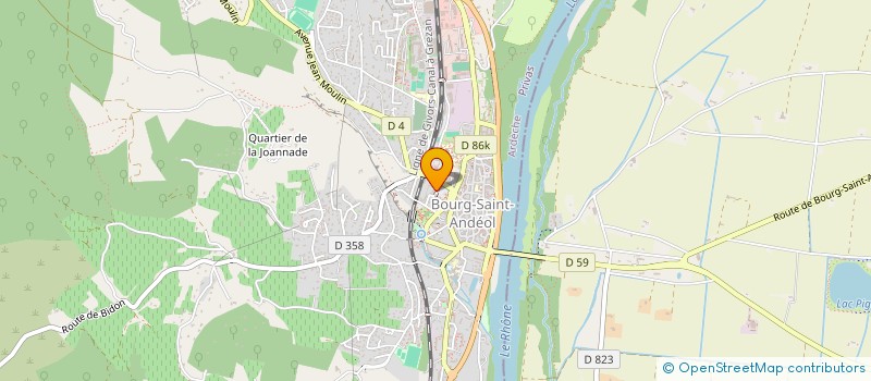 localisation de l'entreprise SOCIETE BOURGUESANNE DE DISTRIBUTION à BOURG-SAINT-ANDEOL