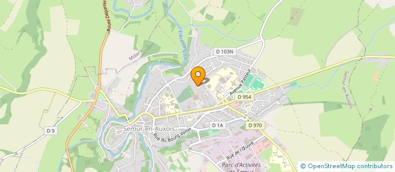 localisation de l'entreprise SOCIETE BOURGUIGNONNE DE RHUMATOLOGIE  SEMUR-EN-AUXOIS