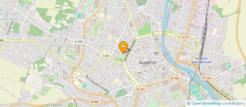 localisation de l'entreprise SOCIETE BOURREAU à AUXERRE