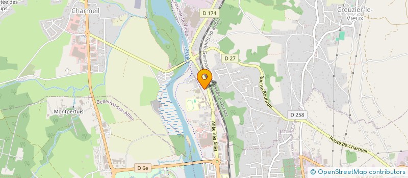 localisation de l'entreprise SOCIETE BOUTIRON  CREUZIER-LE-VIEUX