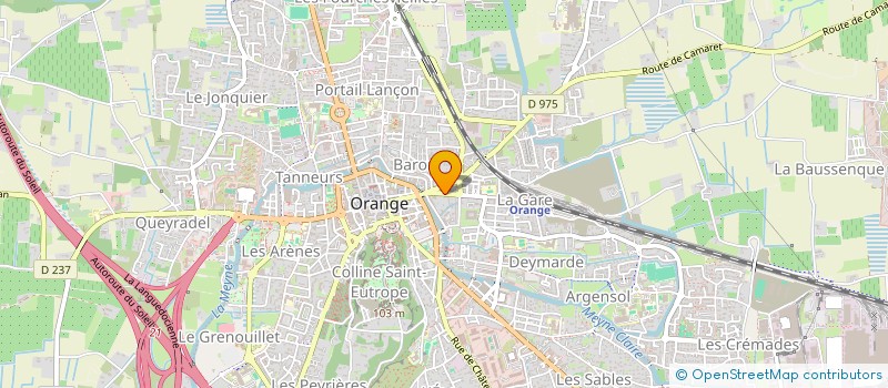 localisation de l'entreprise SOCIETE BRAJA VESIGNE à ORANGE