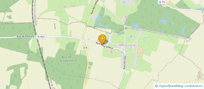 localisation de l'entreprise SOCIETE BRANCOURT - LE SART  FIEULAINE