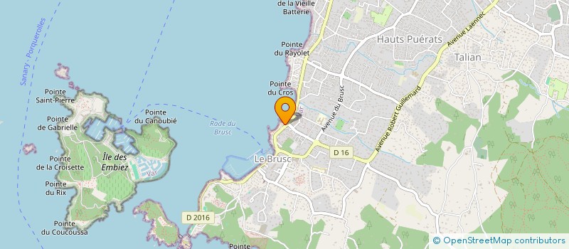 localisation de l'entreprise SOCIETE BRASSERIE DU VAR à SIX-FOURS-LES-PLAGES