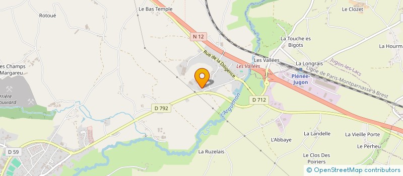 localisation de l'entreprise SOCIETE BREIZ AUTO à PLENEE-JUGON