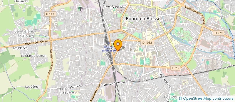 localisation de l'entreprise SOCIETE BRESSE PAVILLONS à BOURG-EN-BRESSE