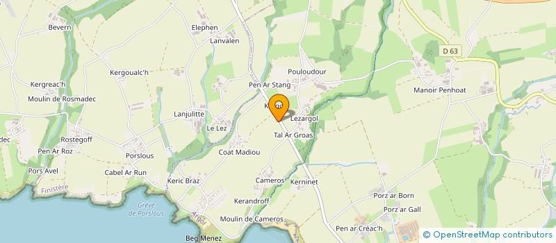 localisation de l'entreprise SOCIETE BRETON PHILIPPE  ARGOL