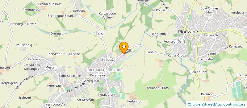 localisation de l'entreprise SOCIETE BRETONNE DE FERRAILLAGE  LOCMARIA-PLOUZANE
