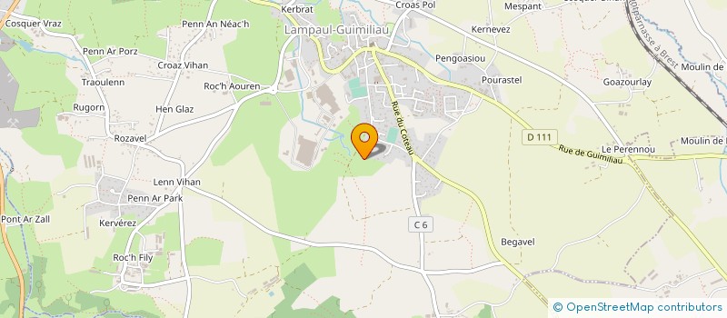 localisation de l'entreprise SOCIETE BRETONNE DE SALAISONS à LAMPAUL-GUIMILIAU