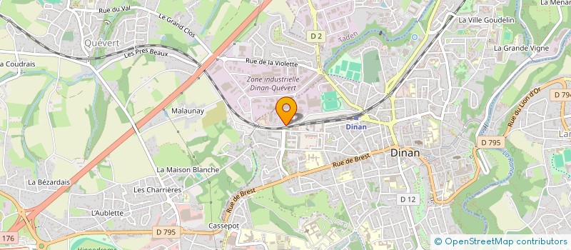 localisation de l'entreprise SOCIETE BRETONNE DES TRANSPORTS COINTREL à DINAN