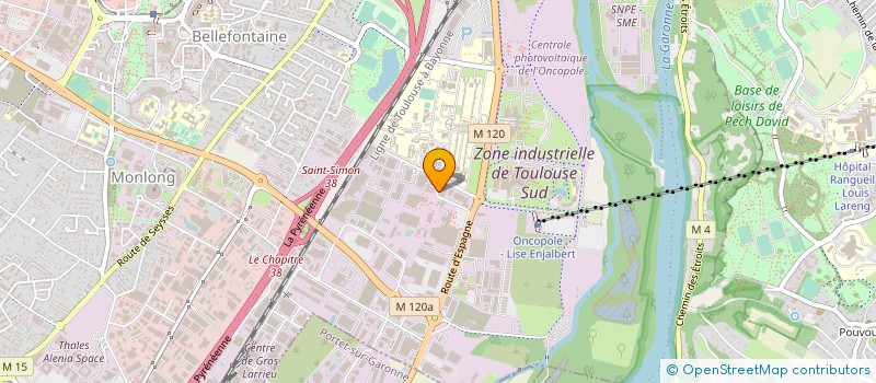localisation de l'entreprise SOCIETE BRETONNET PEINTURE REVETEMENT à TOULOUSE