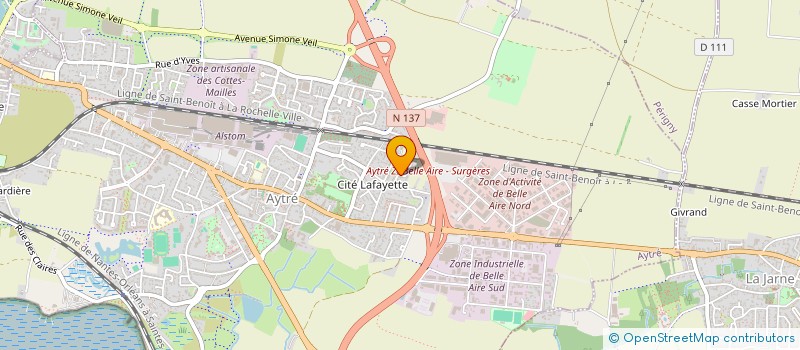 localisation de l'entreprise SOCIETE BRI & JO  AYTRE