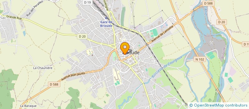 localisation de l'entreprise SOCIETE BRIVADOISE D'OPTIQUE à BRIOUDE